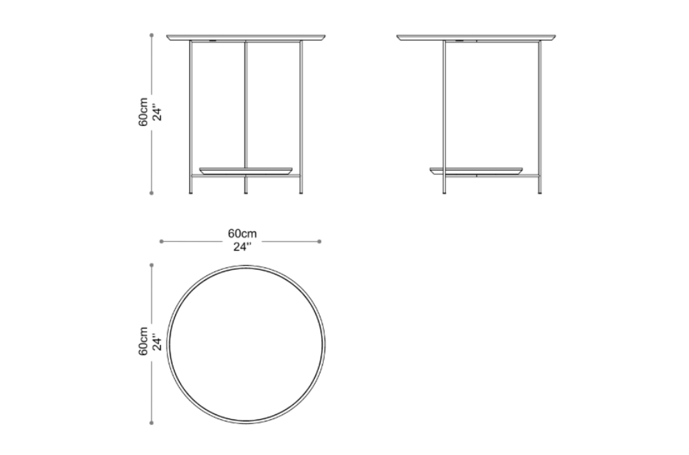 Image of the main dimensions of the product